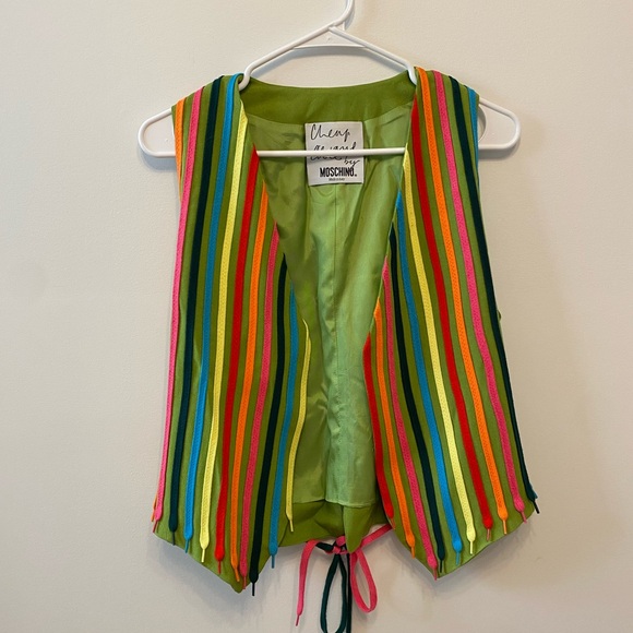 Amazing, Rare Moschino Shoelace Vest - Picture 2 of 8
